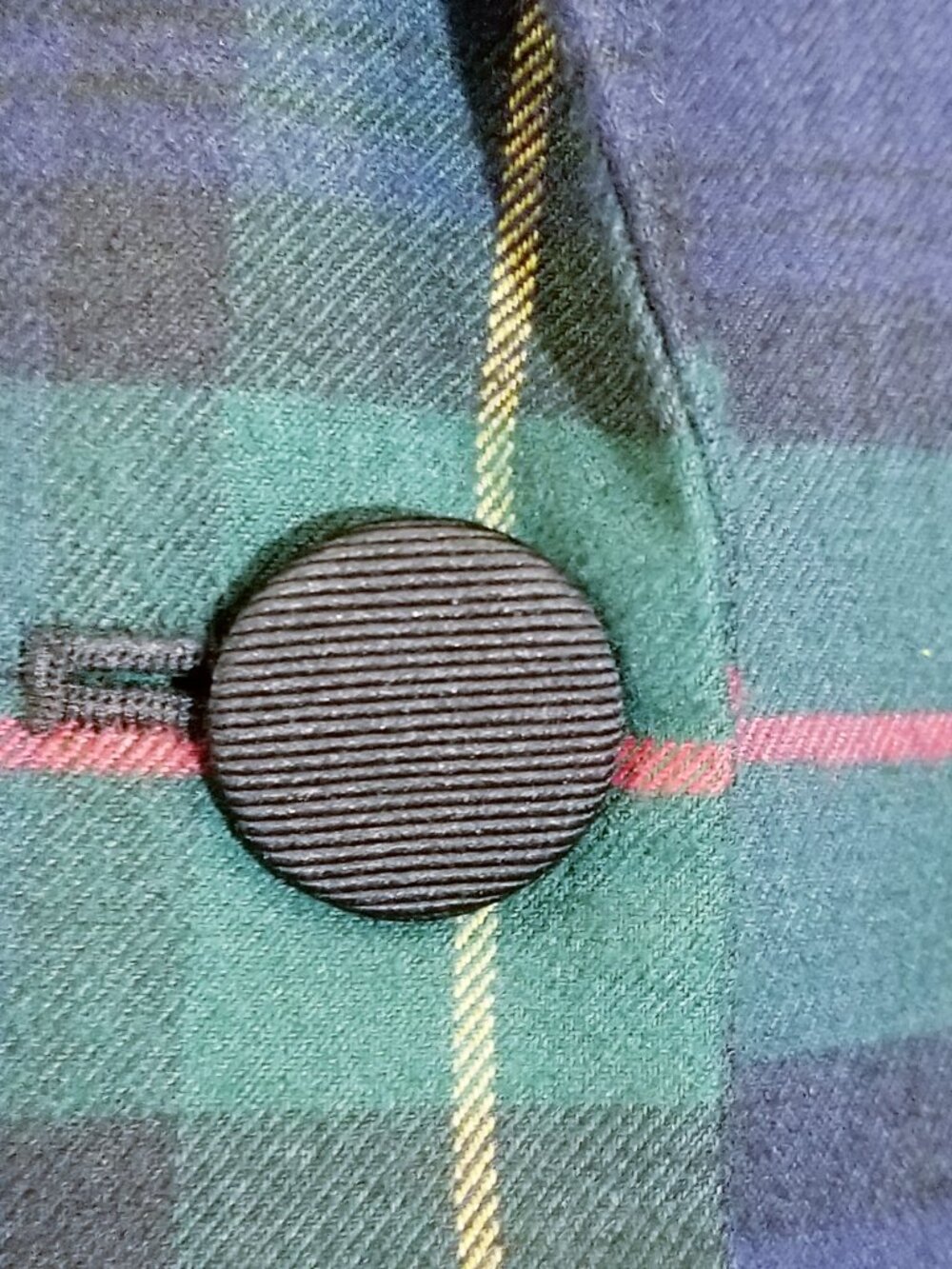 Lauren Ralph Lauren Women's Tartan Plaid Wool Blend Bullion Blazer – Size 14 - Picture 4 of 13